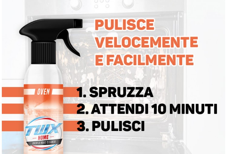 TWX® Home Oven – Pulitore senza vapore per forno e piani cottura 300 ml